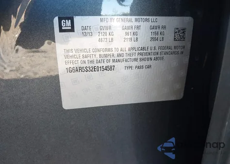 2014 Cadillac Cts Luxury from USA, damaged, VIN 1G6AR5S32E0154587